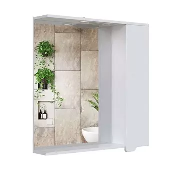 Шкаф-зеркало подвесной SanStar "Лайн 60" белый