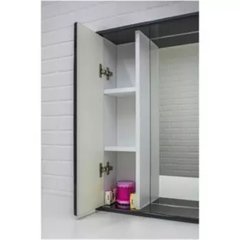 Шкаф-зеркало Радуга Черный металлик 50 левый/правый 15,4 х 70 х 51.5