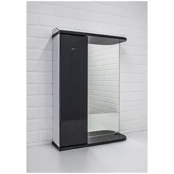 Шкаф-зеркало Радуга Черный металлик 50 левый/правый 15,4 х 70 х 51.5