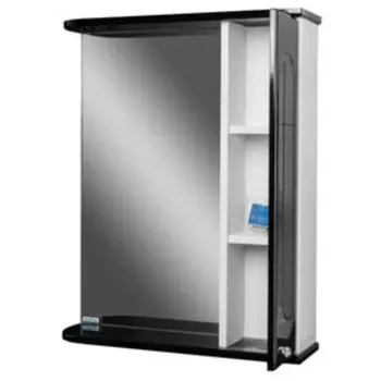 Шкаф-зеркало Радуга Черный металлик 60 левый/правый 15,4 х 70 х 61,5