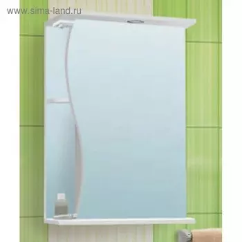 Шкаф-Зеркало "Волна 550 " левый, без подсветки арт.11148