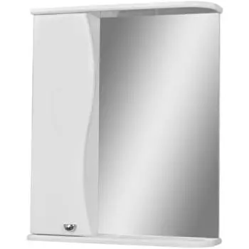 Зеркало шкаф для ванной комнаты «Айсберг. Волна 60», левый, 616700 мм