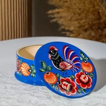 Шкатулка 12,5х5,5 см, городецкая роспись