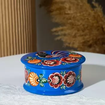 Шкатулка 12,5х5,5 см, городецкая роспись