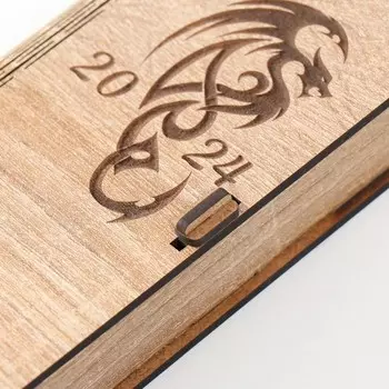 Шкатулка "2024 дракон" 17х8,5х3,5 см