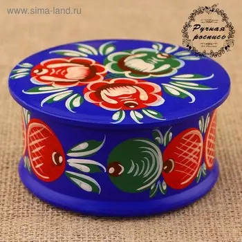 Шкатулка 9,5х4,5 см, городецкая роспись