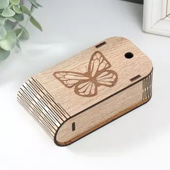 Шкатулка "Бабочка" 13х7х4 см