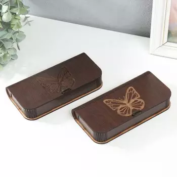 Шкатулка "Бабочка" 17х8,5х3 см МИКС