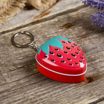 Шкатулка-брелок "Клубничка" МИКС 4,5х5х2 см