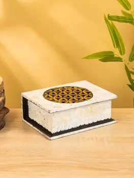 Шкатулка "Цветы" 19х15х7 см, МДФ