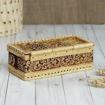 Шкатулка «Деньги в дом», 1796,5 см, береста