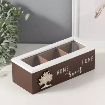 Шкатулка для украшений 3 деления «Дерево», 9.623.77 см