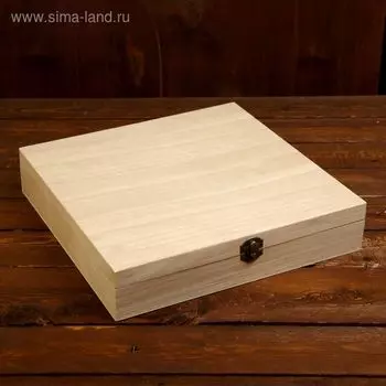 Шкатулка дерево для росписи квадрат 6х30х30 см