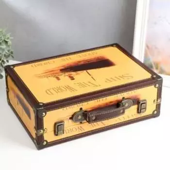 Шкатулка дерево "Корабль" 11х24,5х34 см