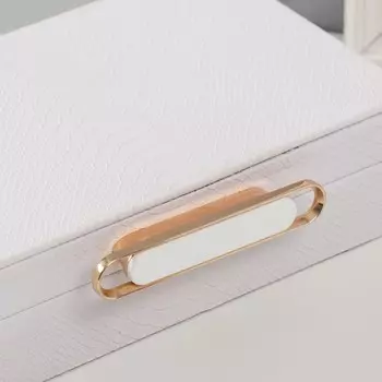 Шкатулка дерево кожзам "Белая рептилия" 25х15х6,5 см