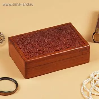 Шкатулка резная «Между ветками», 71523 см, дерево