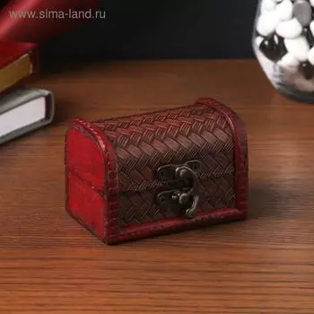 Шкатулка для украшений «Сундучок. Плетёнка », дерево, 658 см