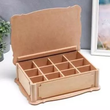 Шкатулка для декора 12 секций 37х27,5х11 см