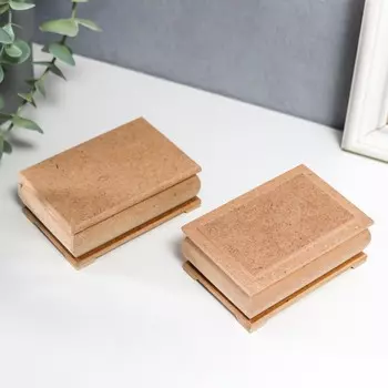 Шкатулка для декора из МДФ 9х6х3 см МИКС