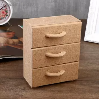 Шкатулка для декора из МДФ Комод 15х12х7 см МИКС