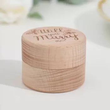 Шкатулка для колец "Предложение", бук, 5,2х4,2 см