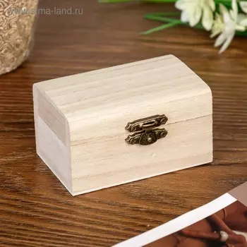 Шкатулка для росписи "Клён" 9х5х5 см