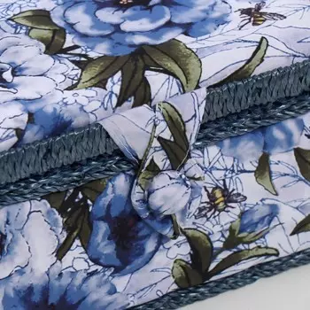 Шкатулка для рукоделия и шитья «Бело-голубые пионы», хранение ниток, иголок, мелочи, 202011 см