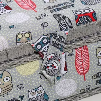 Шкатулка для рукоделия и шитья «Совы и перья», хранение ниток, иголок, мелочи, 241611 см