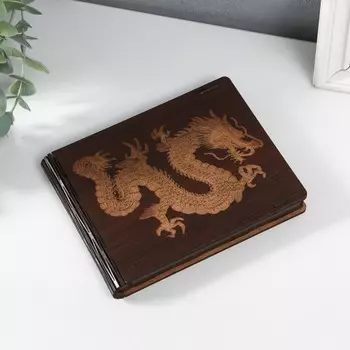 Шкатулка "Дракон" 15х12х2 см МИКС