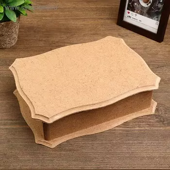 Шкатулка фигурная большая для декора из МДФ 22,5х17,3х6 см