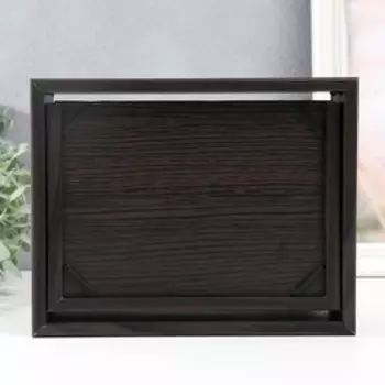 Шкатулка-фотобокс 23х18,5х7 см венге