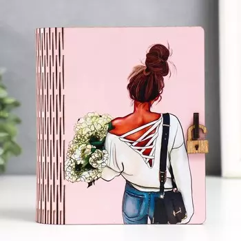 Шкатулка-книга "Девушка" 14х12х5 см