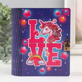 Деревянная шкатулка-книга «Единорожка» 1412х5 см