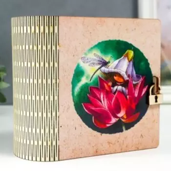 Шкатулка-книга "Феечка" 14х14 см