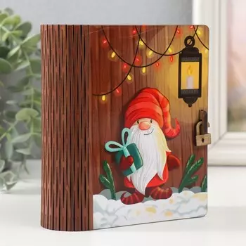 Шкатулка-книга "Гномик" 14х12х5 см