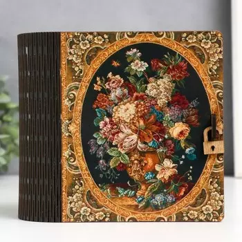 Шкатулка-книга "Вазочка" 15х14х8 см