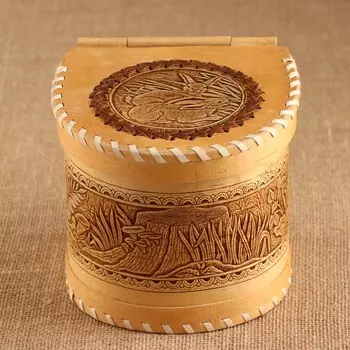 Шкатулка "Кролики", шарнирная 16х15х14 см