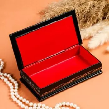 Шкатулка - купюрница «Ангел с лейкой», 8,517 см, лаковая миниатюра