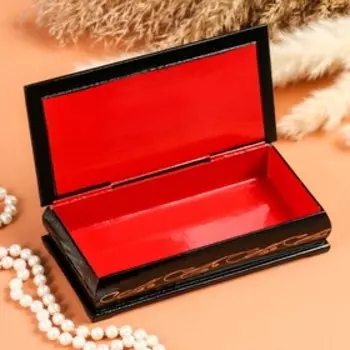 Шкатулка - купюрница «Герберы в вазе», 8,517 см, лаковая миниатюра