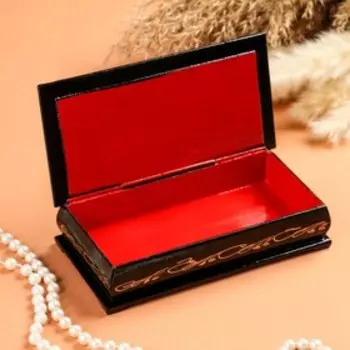 Шкатулка - купюрница «Жар-Птица», 8,517 см, лаковая миниатюра