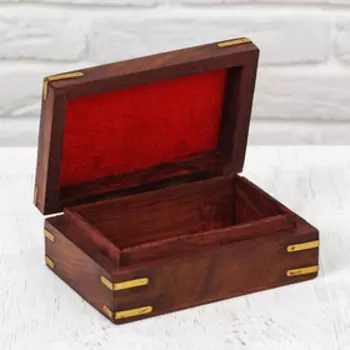 Шкатулка "Лепестки" дерево 15х10х6 см