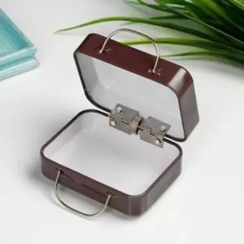 Шкатулка металл чемодан "Мост" 3,5х7,7х5,5 см