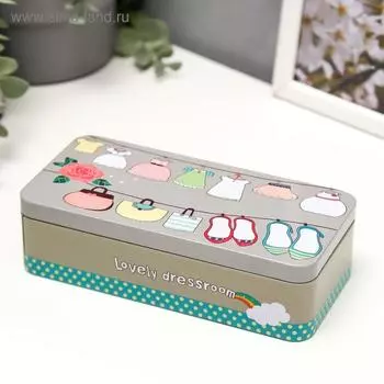 Шкатулка металл "Любимый гардероб" 5х18х8,5 см
