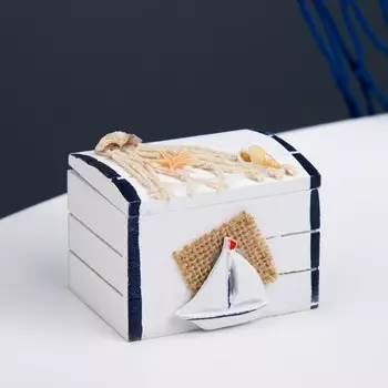 Деревянная шкатулка для украшений «Море», 866 см