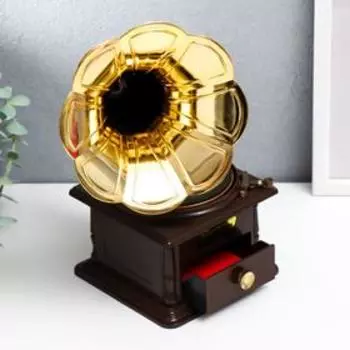 Шкатулка музыкальная механическая "Граммофон"