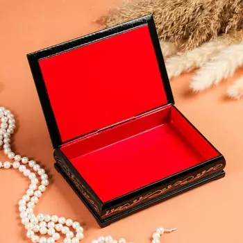 Шкатулка «Павлин», 1116 см, лаковая миниатюра