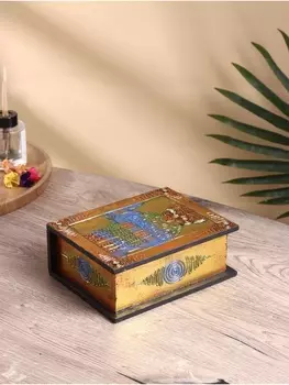 Шкатулка резная МДФ "Сова", 15х19х7,5 см