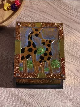 Шкатулка резная МДФ "Стрекоза", 15х19х7,5 см