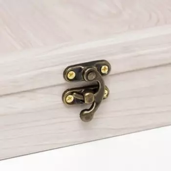 Шкатулка с картинкой внутри Молочный дуб 31х26,5х5 см