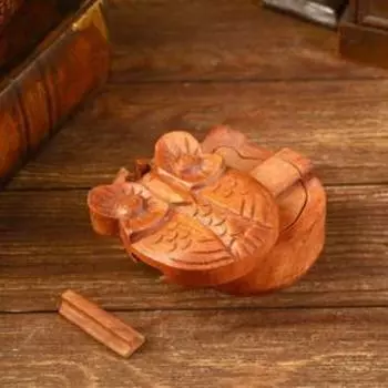 Шкатулка с секретом "Сова" 11х8х6 см